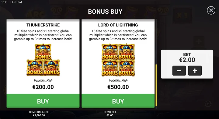 Bonusy Thunderstrike Bonus a Lord of Lightning v Arc Lord